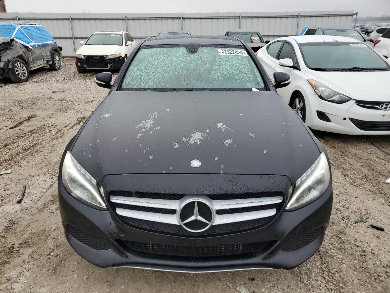 2015 Mercedes-Benz C-klasse VIN 55SWF4KBXFU018609 Copart auction photo, rear end / side damage thumbnail 5