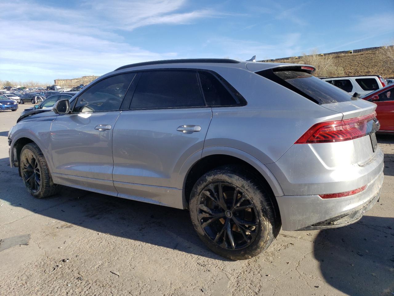 2020 Audi Q8 VIN WA1AVAF11LD018591 Copart auction photo, front end / undercarriage damage thumbnail 2