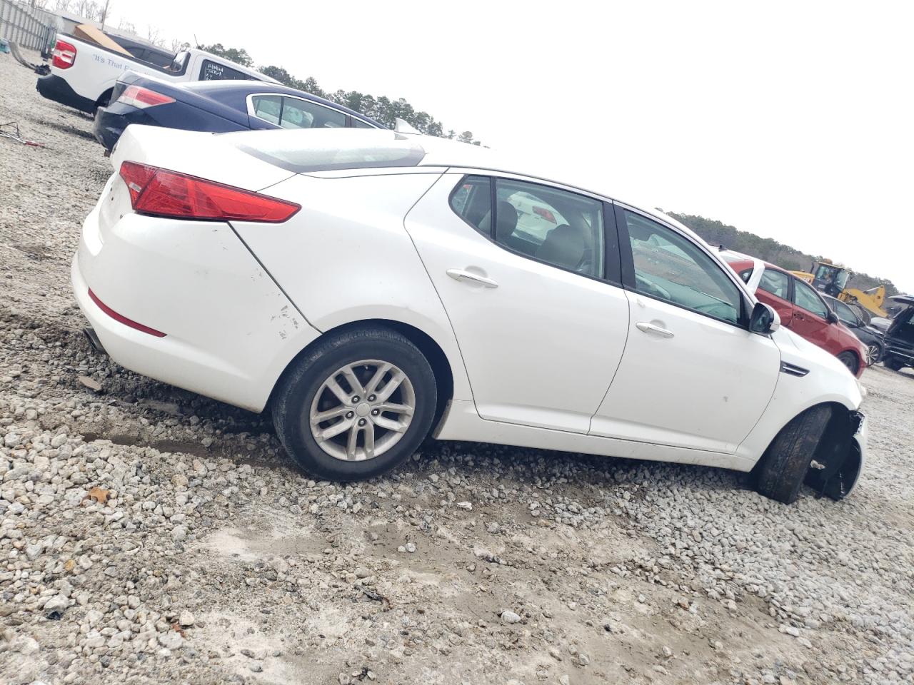 2013 KIA Optima VIN KNAGM4A76D5349580 Copart auction photo, front end / undercarriage damage thumbnail 3