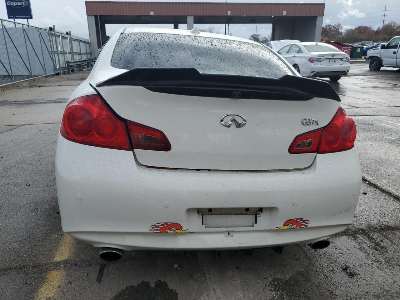 2013 Infiniti G VIN JN1CV6AR3DM761122 Copart auction photo, front end damage thumbnail 6