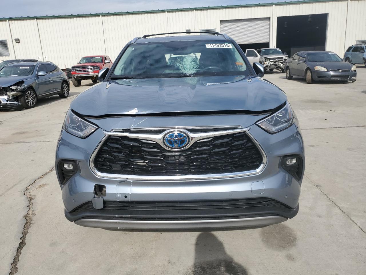2022 Toyota Highlander VIN 5TDEBRCH7NS082027 Copart auction photo, rear end damage thumbnail 5