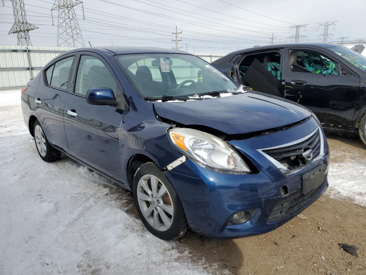 2014 Nissan Versa VIN 3N1CN7AP5EL855650 Copart auction photo, front end damage thumbnail 4