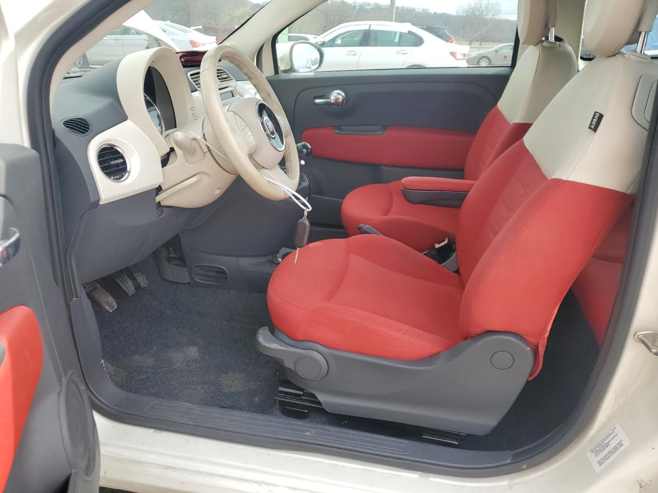 2012 Fiat 500 VIN 3C3CFFDR3CT188872 Copart auction photo, front end damage thumbnail 7