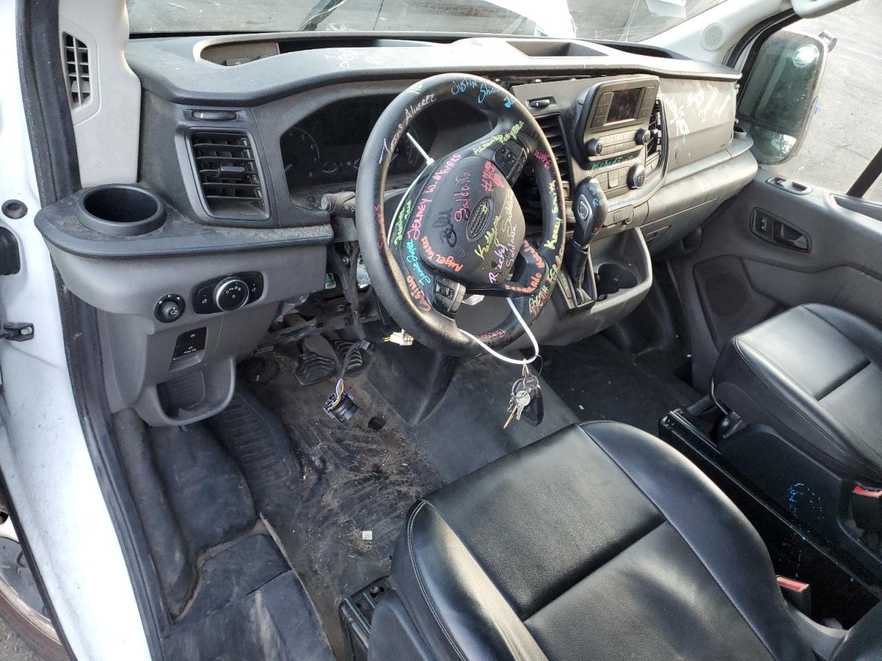 2021 Ford Transit VIN 1FTBR1C88MKA31593 Copart auction photo, all over damage thumbnail 8