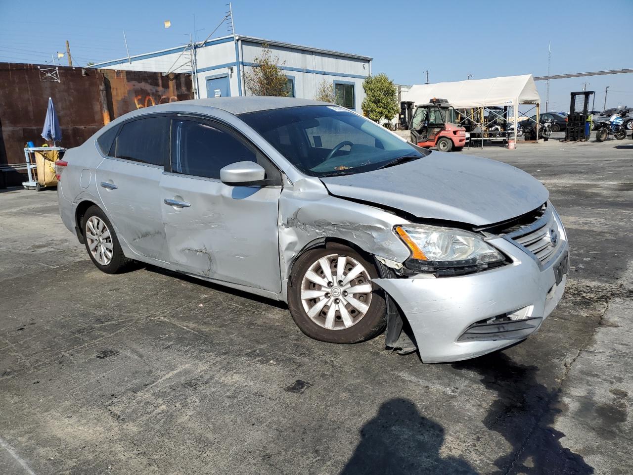 2015 Nissan Sentra VIN 3N1AB7AP1FY295274 Copart auction photo, front end damage thumbnail 4