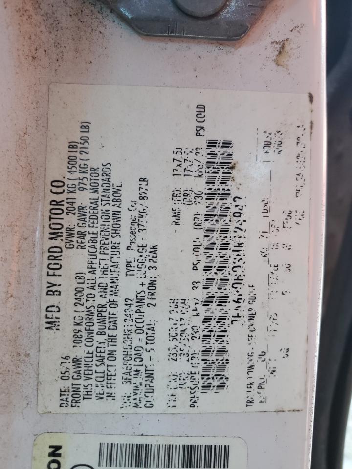 2017 Ford Fusion VIN 3FA6P0HD3HR124942 Copart auction photo, front end damage thumbnail 12