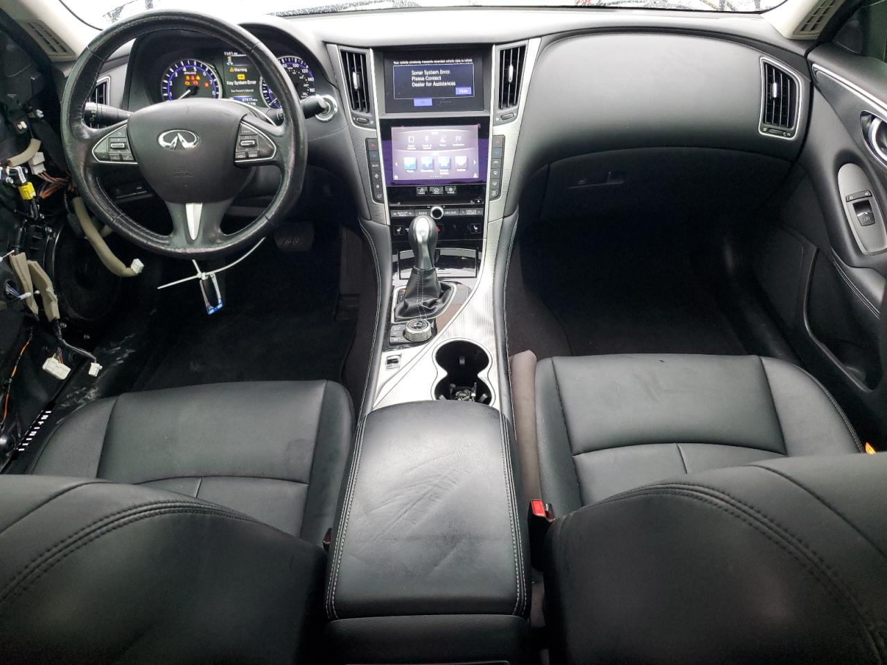 2016 Infiniti Q50 VIN JN1EV7AP7GM302628 Copart auction photo, front end / side damage thumbnail 8