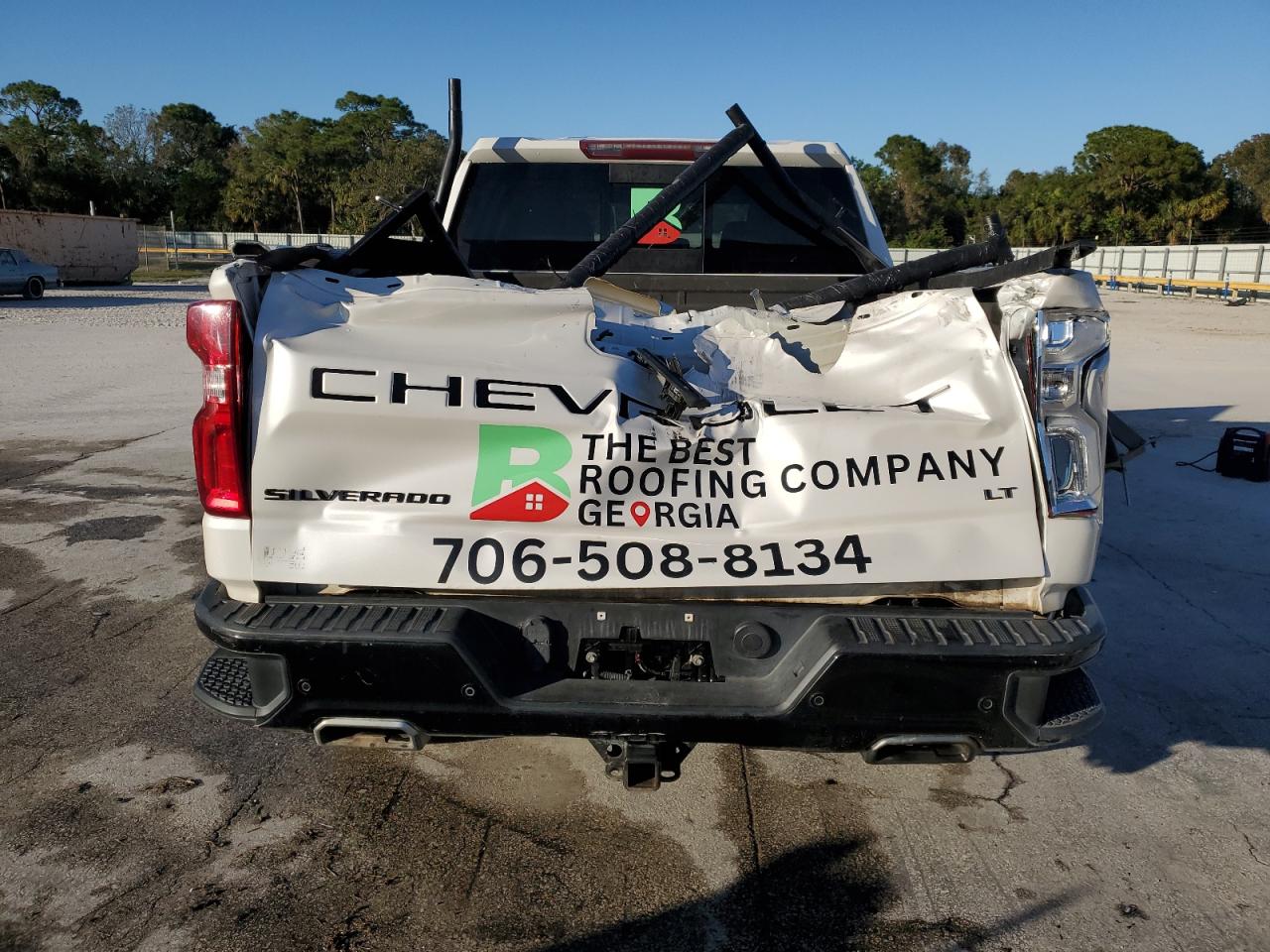 2020 Chevrolet Silverado VIN 3GCPYFEDXLG375139 Copart auction photo, rear end / front end damage thumbnail 6