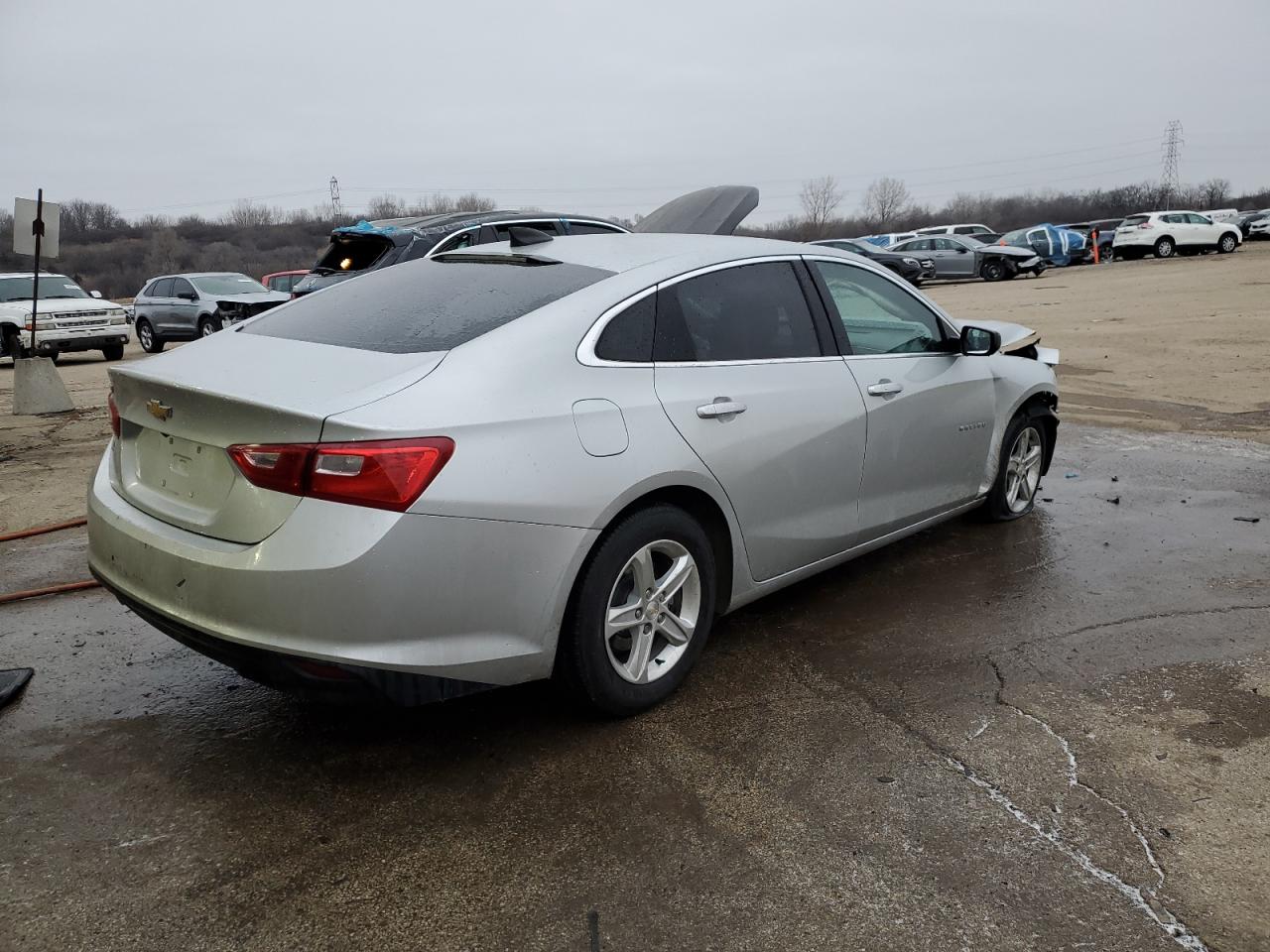 2019 Chevrolet Malibu VIN 1G1ZB5STXKF214153 Copart auction photo, front end / side damage thumbnail 3