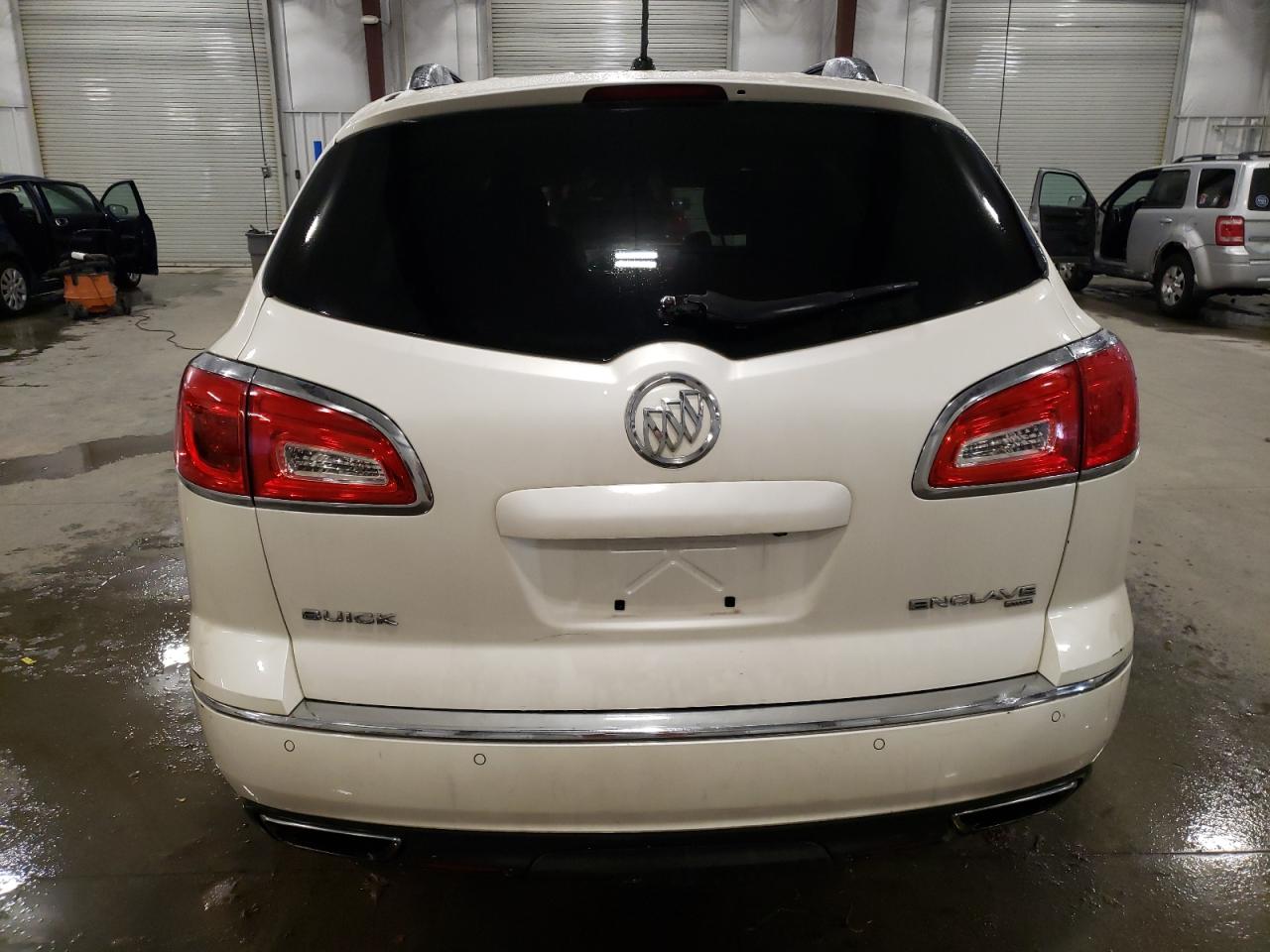 2014 Buick Enclave VIN 5GAKVCKD2EJ340166 Copart auction photo, side / front end damage thumbnail 6