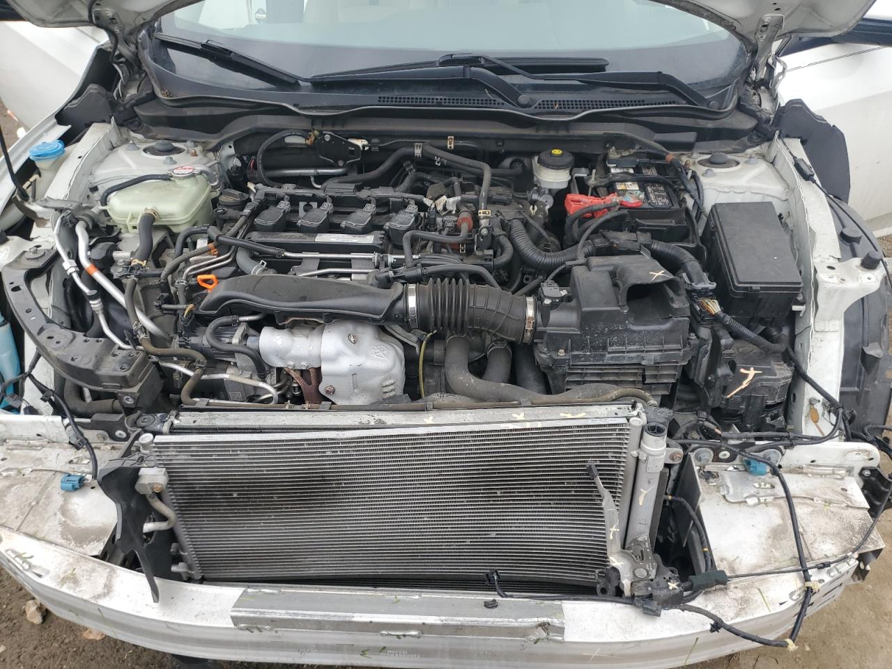 2017 Honda Civic VIN 2HGFC1F39HH638071 Copart auction photo, front end / side damage thumbnail 11