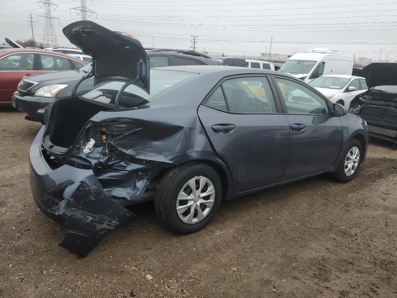 2016 Toyota Corolla VIN 2T1BURHE1GC606960 Copart auction photo, rear end / front end damage thumbnail 3