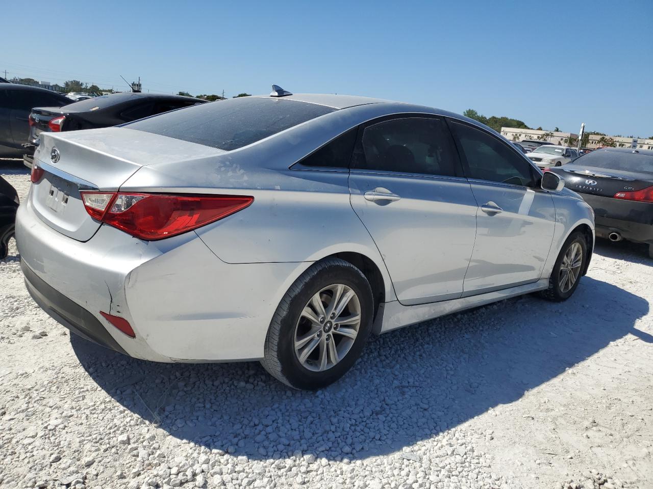 2014 Hyundai Sonata VIN 5NPEB4AC9EH929436 Copart auction photo, mechanical / minor dent/scratches damage thumbnail 3