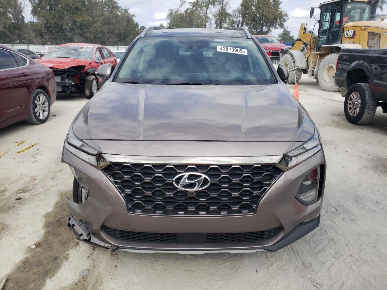 2020 Hyundai Santa Fe VIN 5NMS53AD0LH168738 Copart auction photo, front end / undercarriage damage thumbnail 5