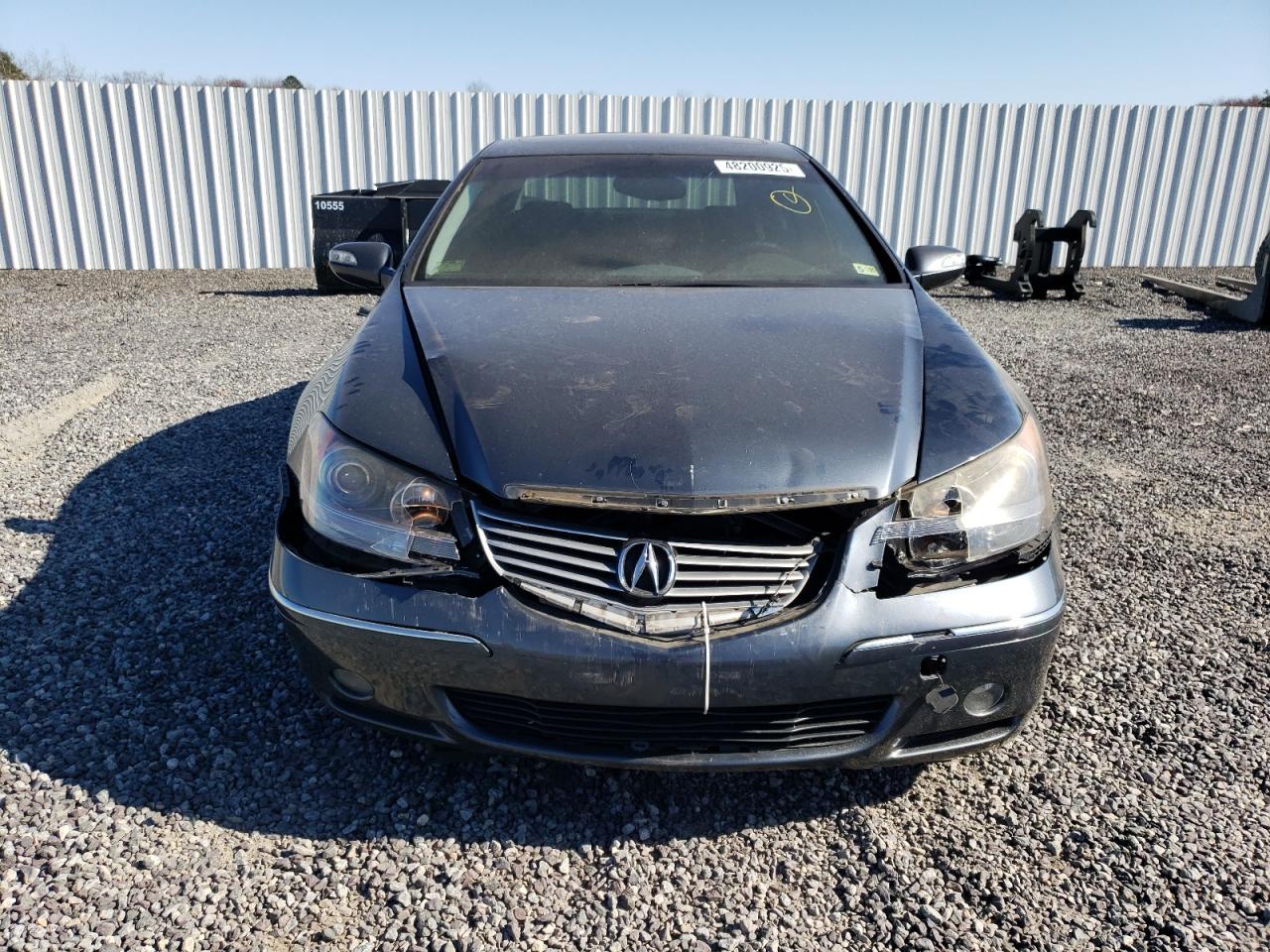 2005 Acura RL VIN JH4KB16595C009683 Copart auction photo, front end / side damage thumbnail 5