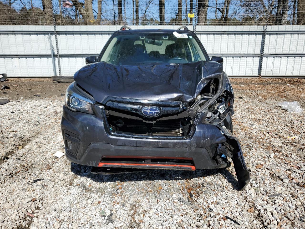 2019 Subaru Forester VIN JF2SKAKC2KH524109 Copart auction photo, front end / side damage thumbnail 5