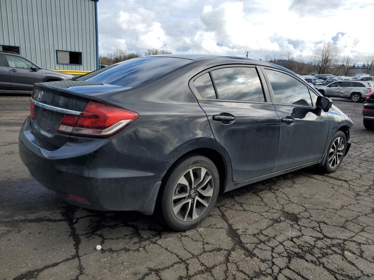 2014 Honda Civic VIN 19XFB2F88EE270735 Copart auction photo, front end / side damage thumbnail 3