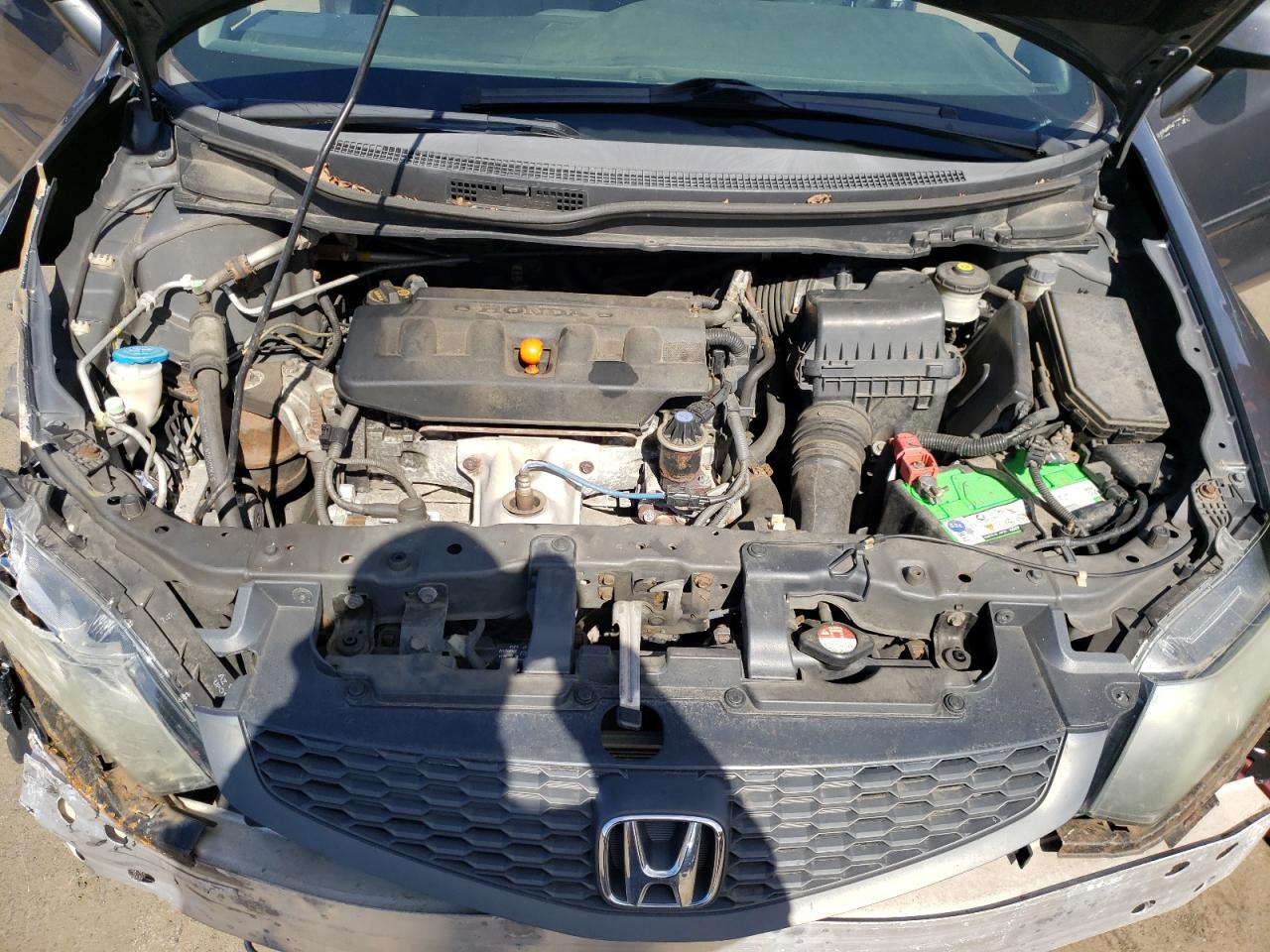 2012 Honda Civic VIN 2HGFG3A57CH522188 Copart auction photo, front end / minor dent/scratches damage thumbnail 11