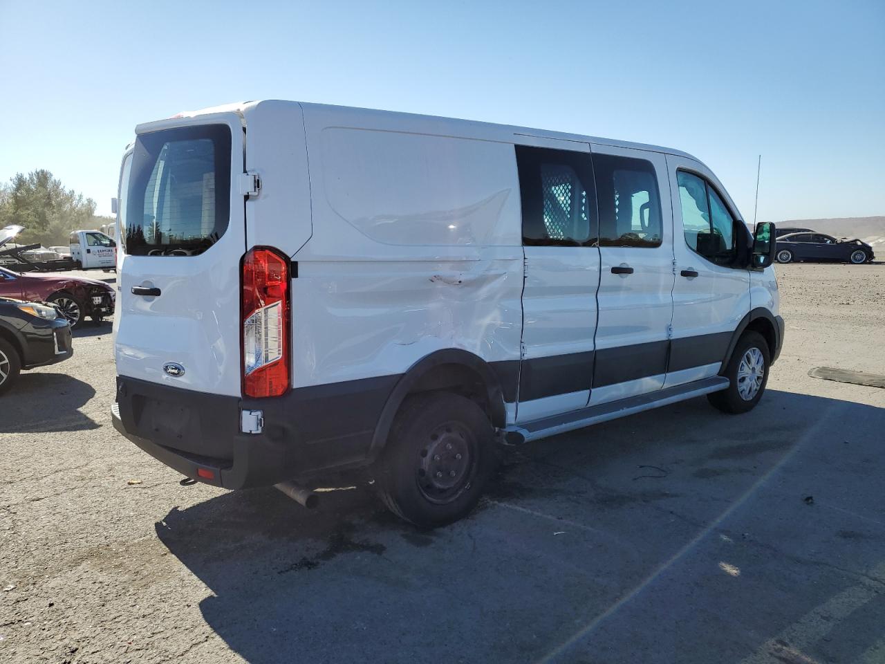 2021 Ford Transit VIN 1FTBR1Y83MKA59259 Copart auction photo, rollover / rear end damage thumbnail 3