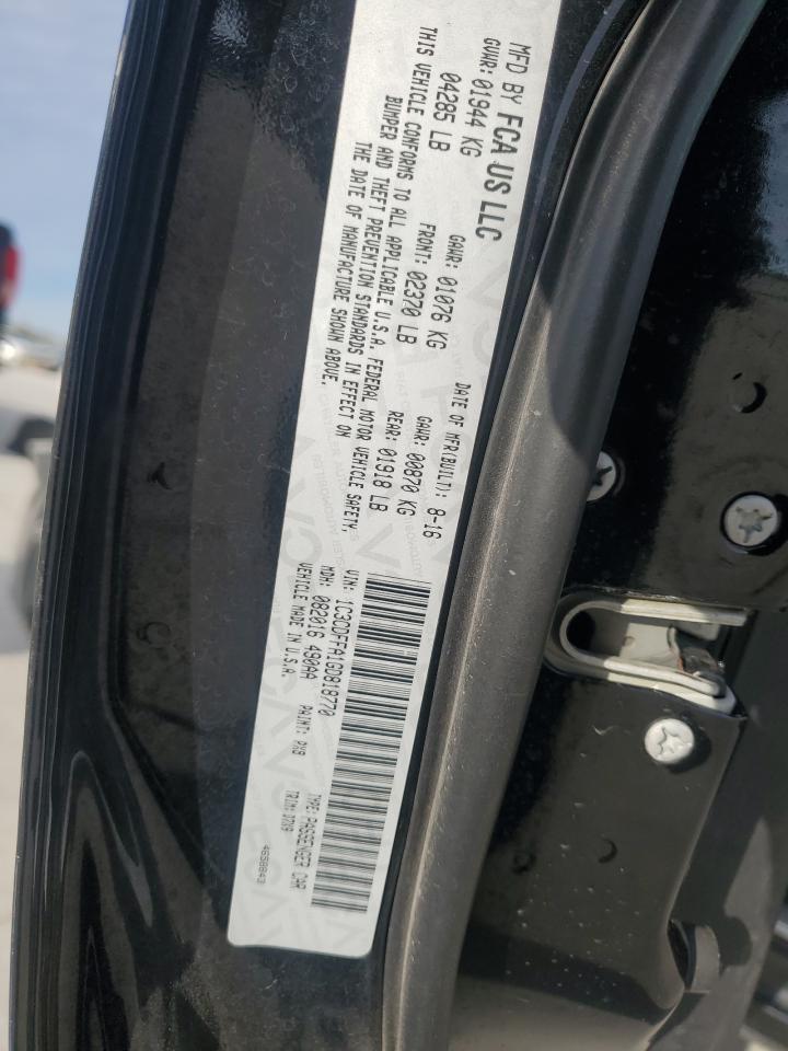 2016 Dodge Dart VIN 1C3CDFFA1GD818770 Copart auction photo, front end damage thumbnail 14