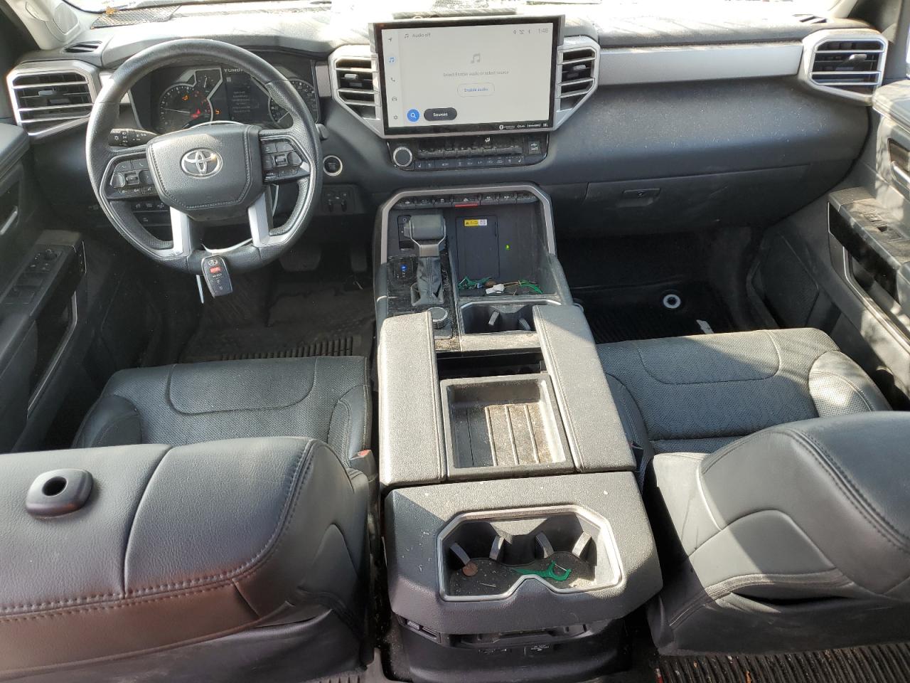2022 Toyota Tundra VIN 5TFJA5EC2NX006141 Copart auction photo, front end / top/roof damage thumbnail 8