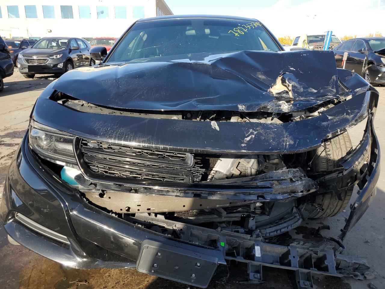 2019 Dodge Charger VIN 2C3CDXBG1KH563811 Copart auction photo, front end / side damage thumbnail 5