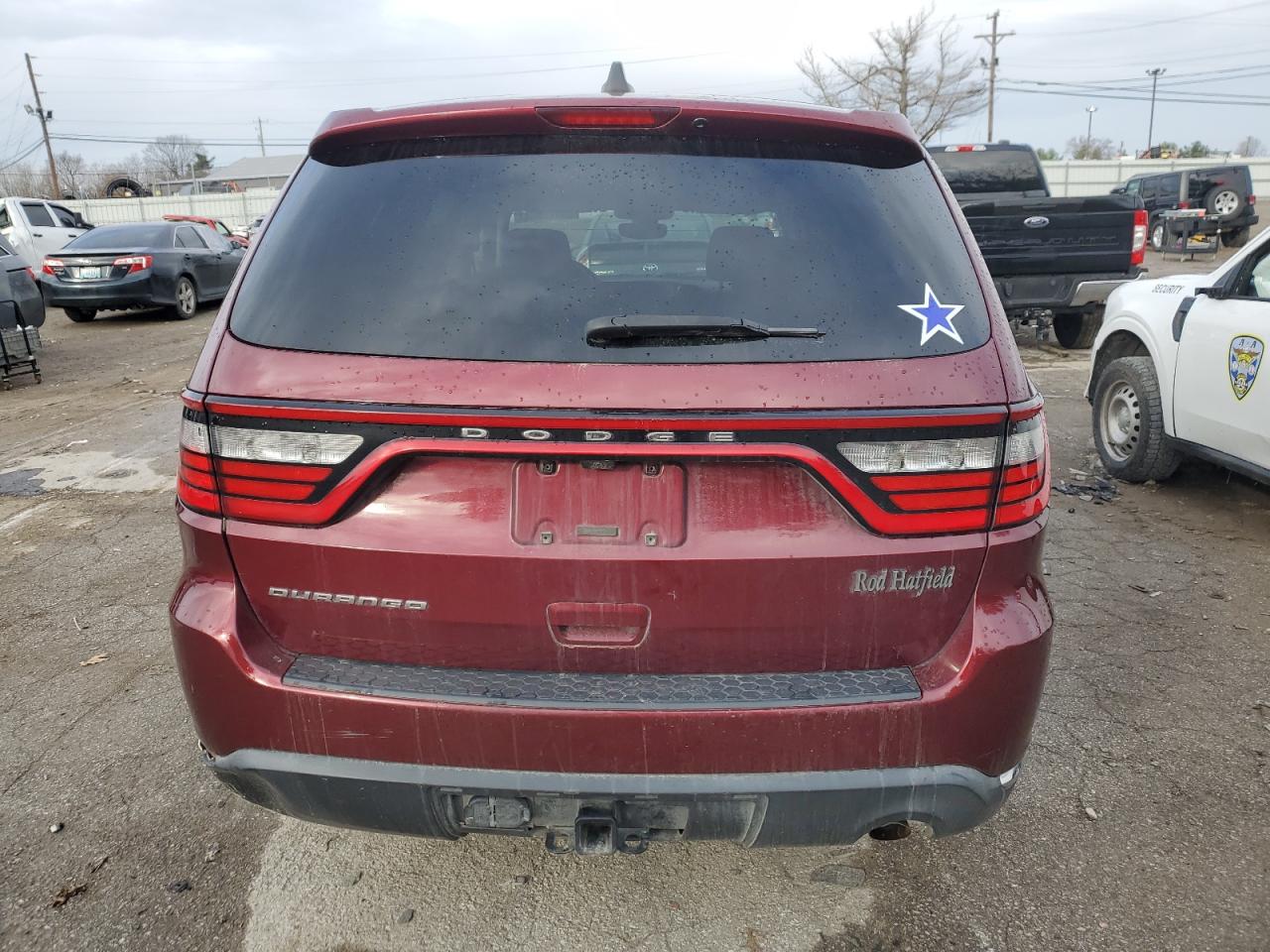 2018 Dodge Durango VIN 1C4RDHAG0JC385288 Copart auction photo, all over damage thumbnail 6