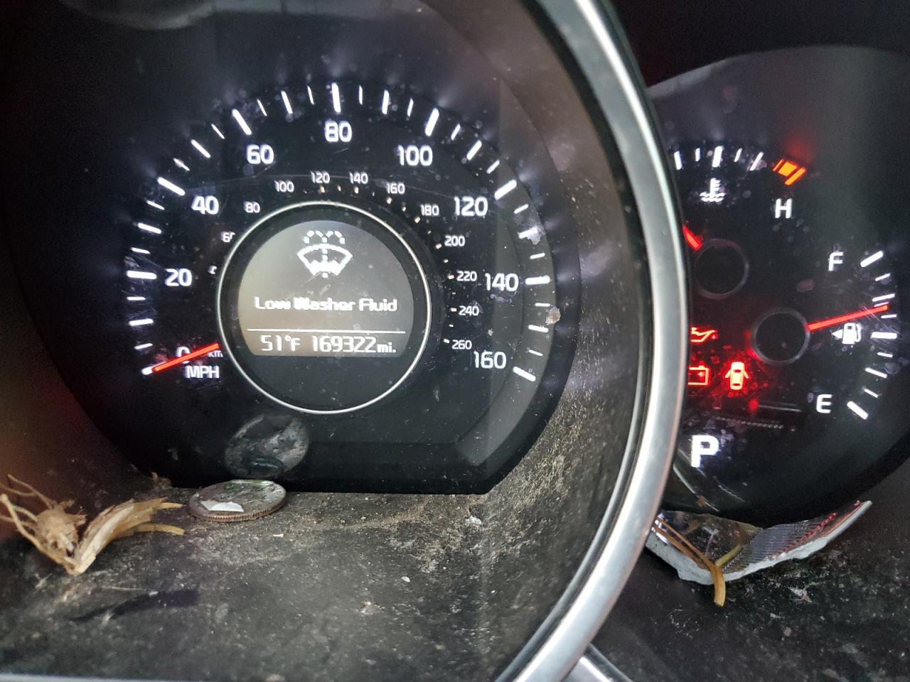2015 KIA Optima VIN 5XXGN4A7XFG441533 Copart auction photo, all over damage thumbnail 9