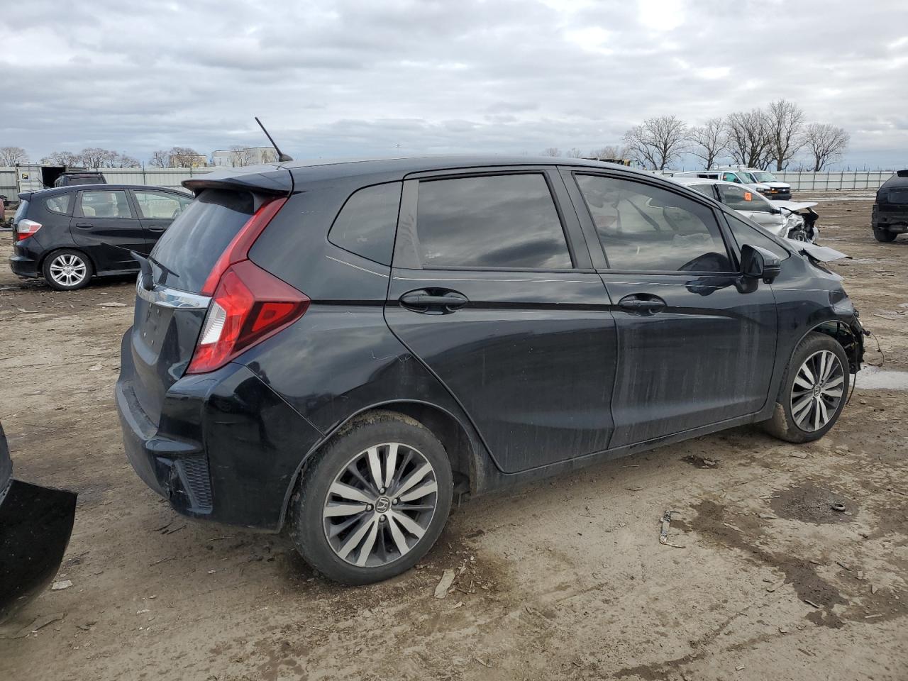 2017 Honda Fit VIN 3HGGK5H76HM712840 Copart auction photo, front end / rear end damage thumbnail 3