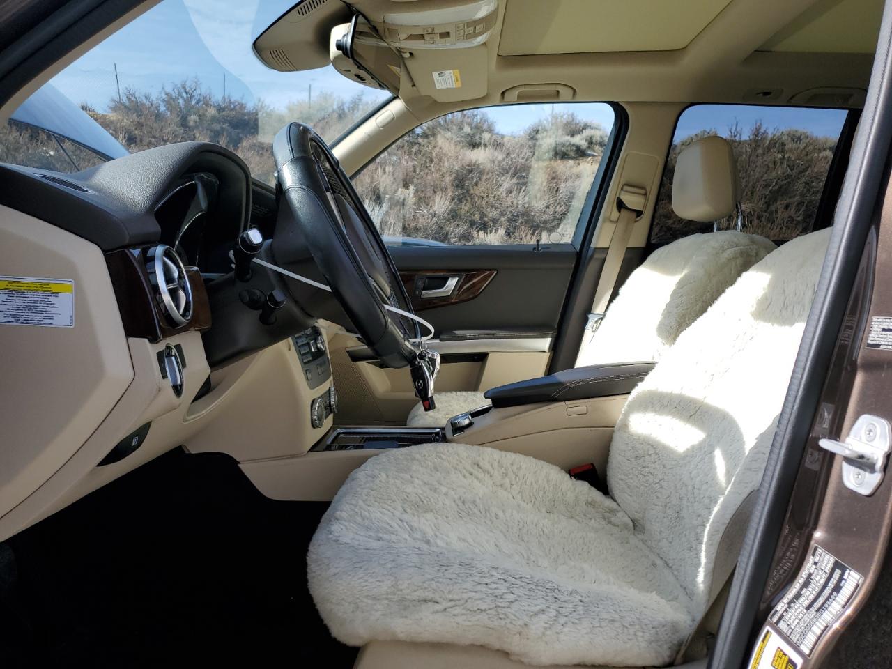 2014 Mercedes-Benz GLK-klasse VIN WDCGG0EB3EG195699 Copart auction photo, side damage thumbnail 7