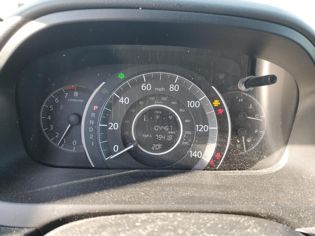 2014 Honda CR-V VIN 2HKRM4H35EH696785 Copart auction photo, front end / rear end damage thumbnail 9