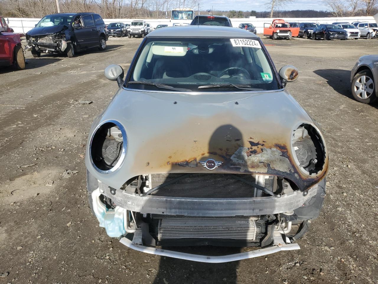 2019 MINI Cooper VIN WMWXP5C59K2H31029 Copart auction photo, burn / front end damage thumbnail 5