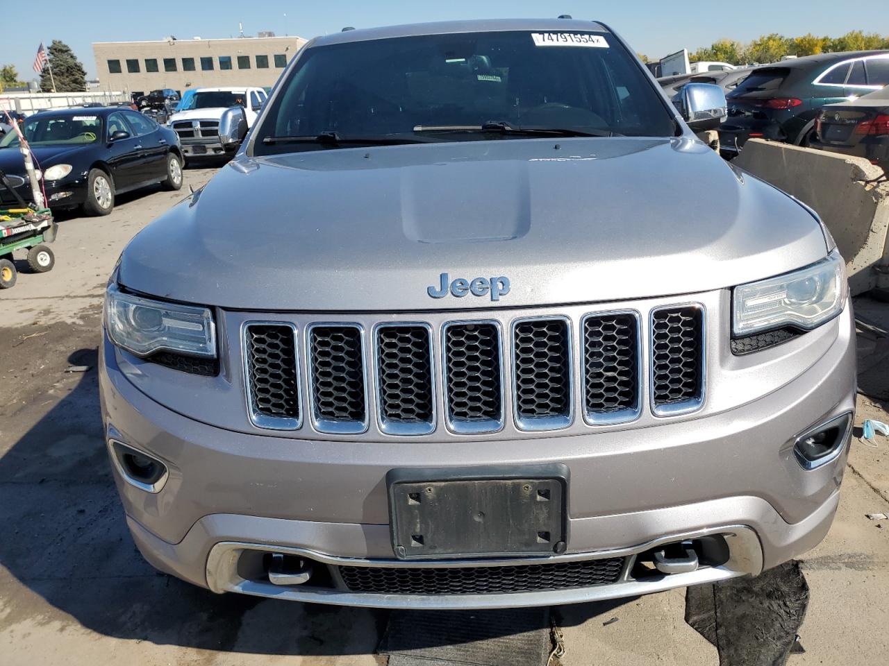 2014 Jeep Grand Cherokee VIN 1C4RJFCT0EC187131 Copart auction photo, rear end / front end damage thumbnail 5