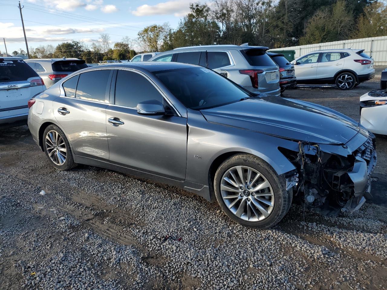 2020 Infiniti Q50 VIN JN1EV7APXLM205384 Copart auction photo, all over damage thumbnail 4