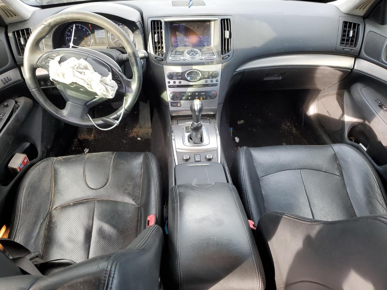 2012 Infiniti G VIN JN1CV6ARXCM682545 Copart auction photo, side / front end damage thumbnail 8