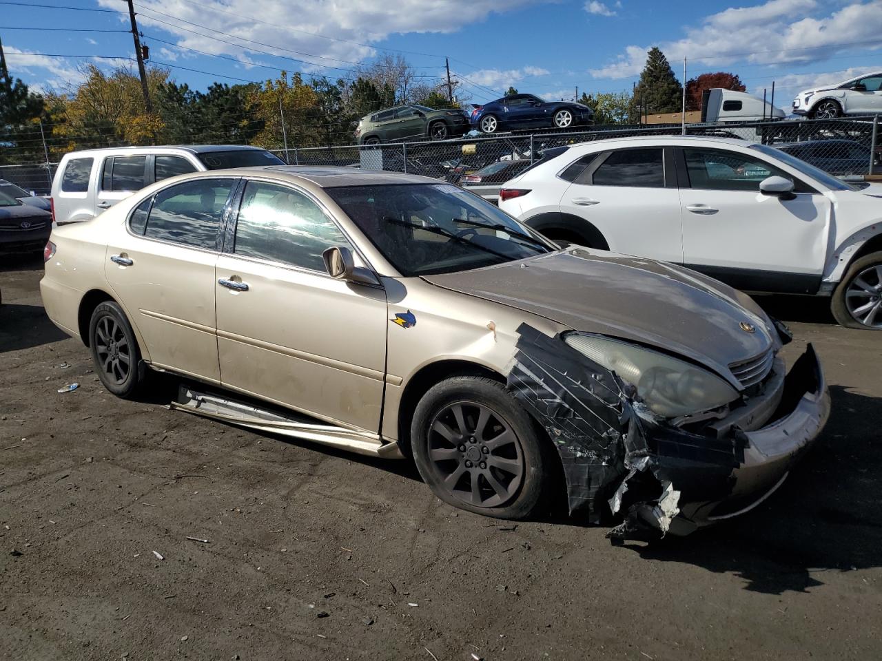 2004 Lexus ES VIN JTHBA30G845036630 Copart auction photo, all over / hail damage thumbnail 4