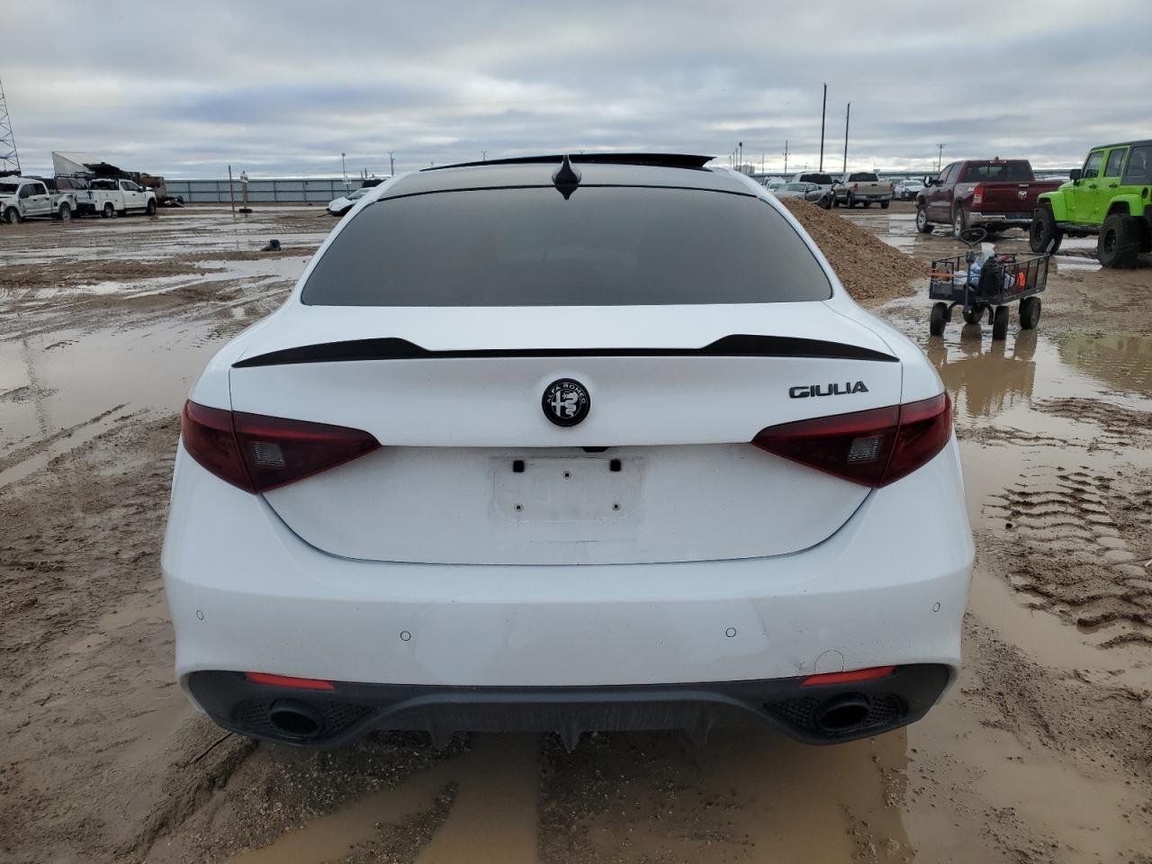 2019 Alfa Romeo Giulia VIN ZARFAMBN2K7606486 Copart auction photo, front end damage thumbnail 6