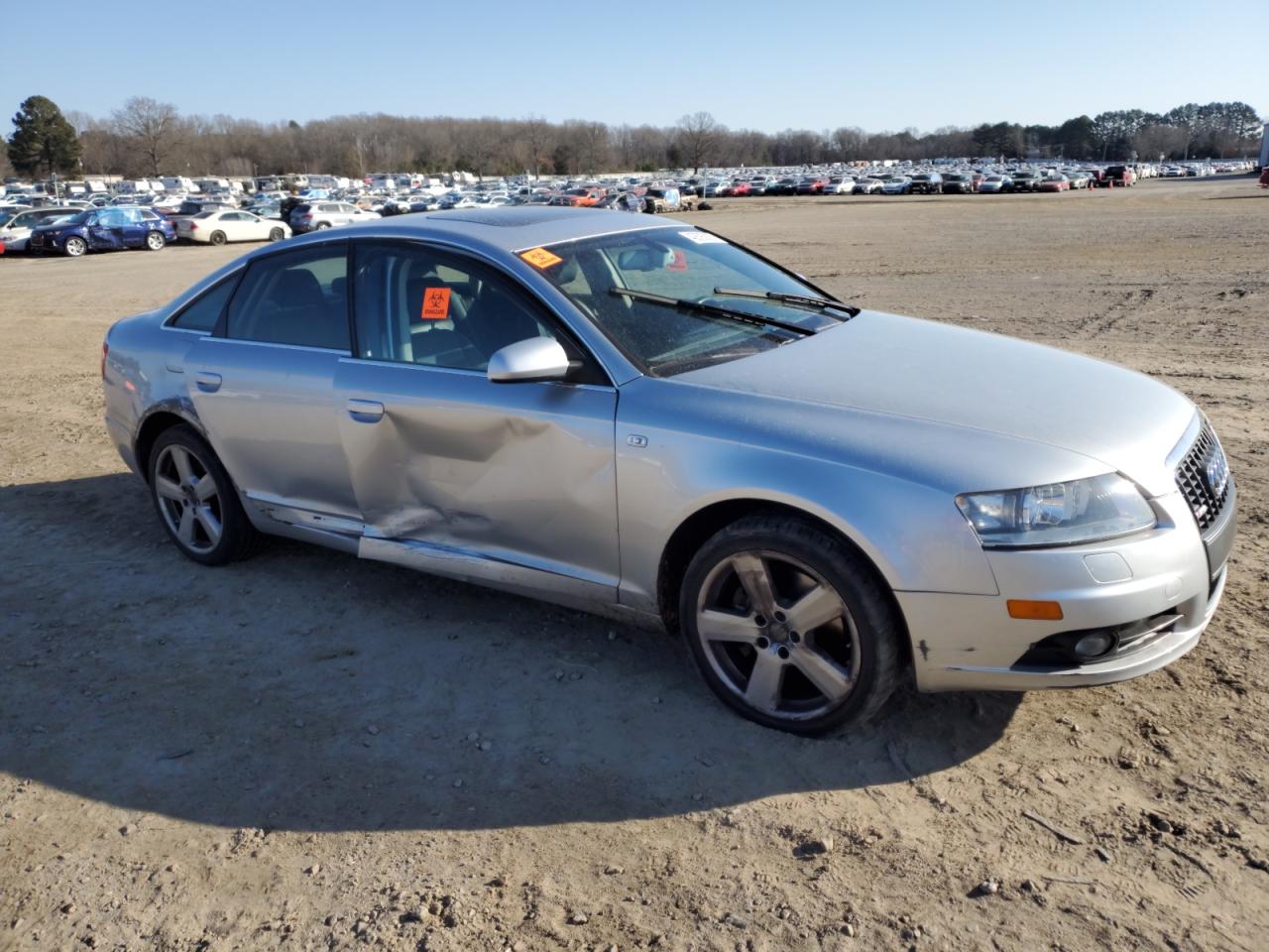 2008 Audi A6 VIN WAUDH74F98N132395 Copart auction photo, side / rear end damage thumbnail 4