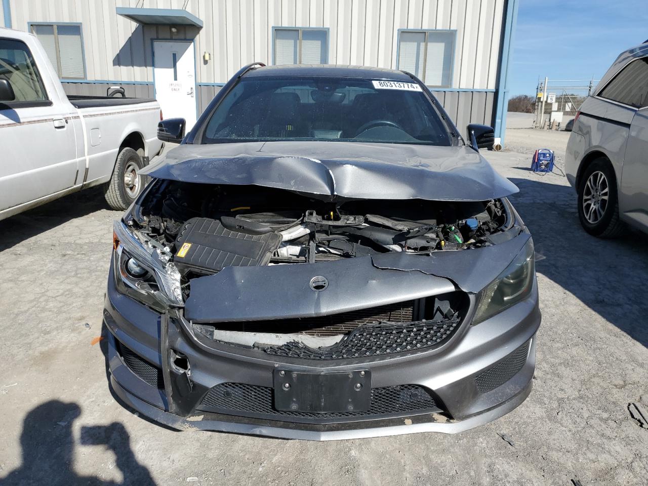 2014 Mercedes-Benz CLA-klasse VIN WDDSJ4EB3EN028088 Copart auction photo, front end damage thumbnail 5