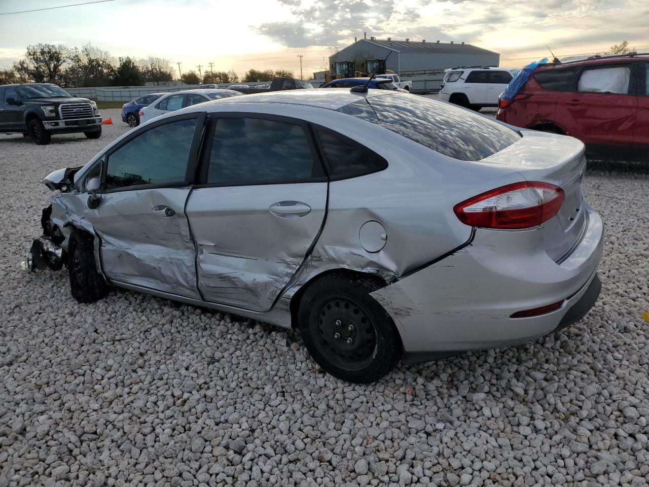 2019 Ford Fiesta VIN 3FADP4AJ7KM135526 Copart auction photo, front end / side damage thumbnail 2