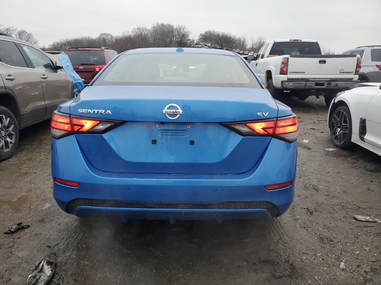 2022 Nissan Sentra VIN 3N1AB8CV9NY274155 Copart auction photo, front end / minor dent/scratches damage thumbnail 6