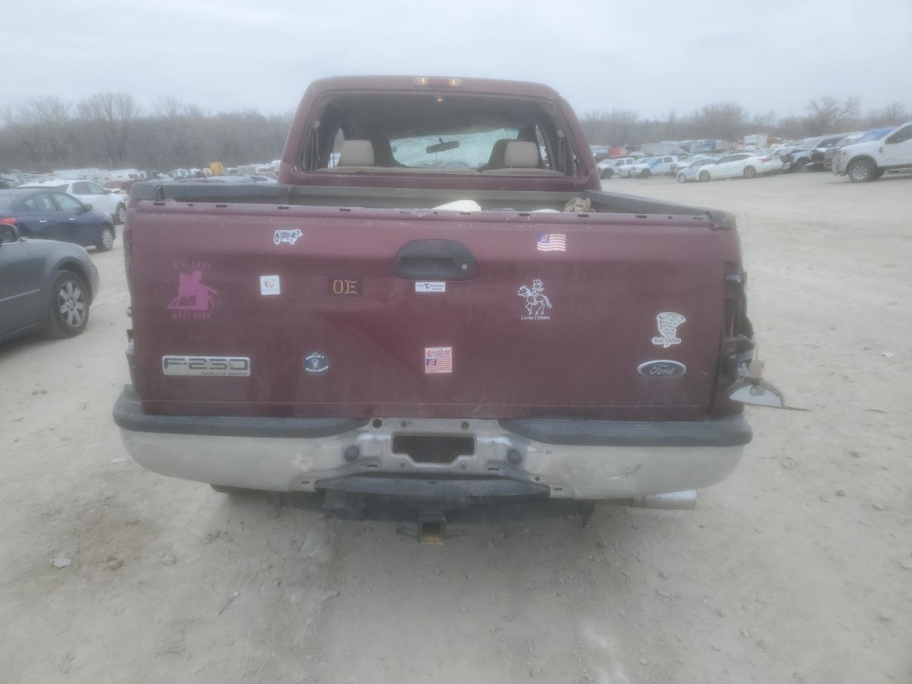 2006 Ford F250 VIN 1FTSW21PX6EA72446 Copart auction photo, rollover damage thumbnail 6