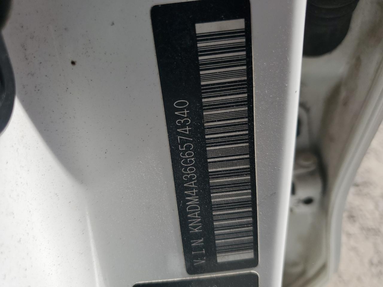 2016 KIA Rio VIN KNADM4A36G6574340 Copart auction photo, front end / minor dent/scratches damage thumbnail 12