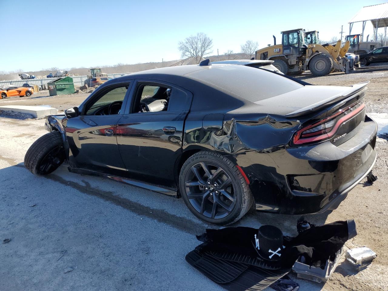 2019 Dodge Charger VIN 2C3CDXCT3KH736174 Copart auction photo, side / undercarriage damage thumbnail 2