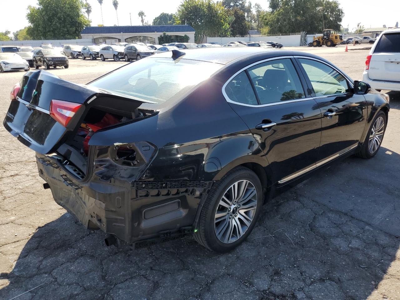2014 KIA Cadenza VIN KNALN4D76E5148786 Copart auction photo, rear end / front end damage thumbnail 3