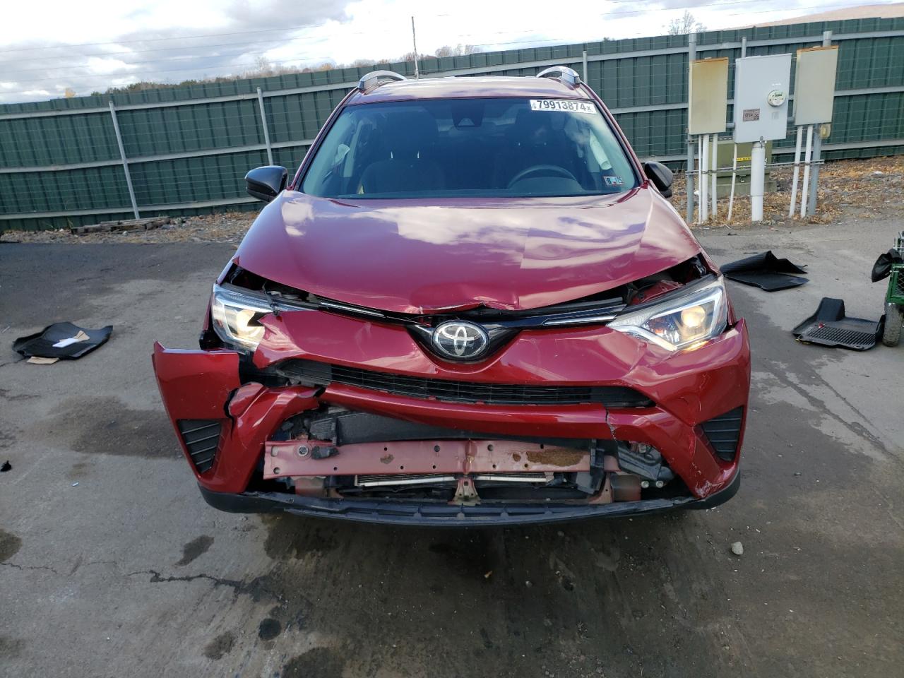 2018 Toyota RAV 4 VIN 2T3BFREV9JW826987 Copart auction photo, front end damage thumbnail 5