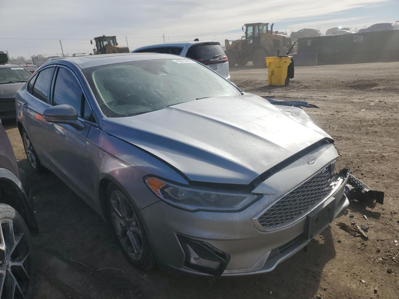 2020 Ford Fusion VIN 3FA6P0RUXLR203967 Copart auction photo, front end / side damage thumbnail 4