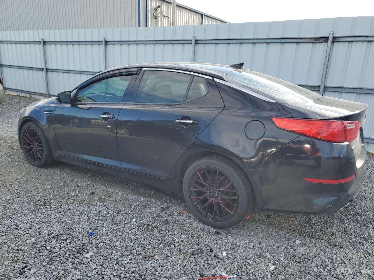 2015 KIA Optima VIN 5XXGN4A77FG455101 Copart auction photo, side damage thumbnail 2