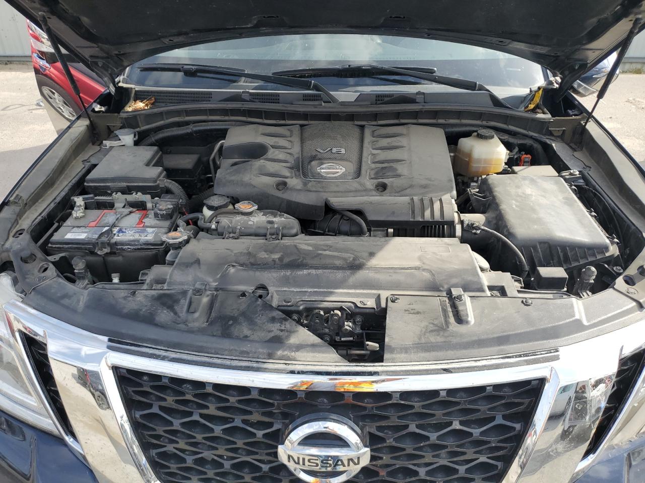 2019 Nissan Armada VIN JN8AY2NCXK9587838 Copart auction photo, side / front end damage thumbnail 14