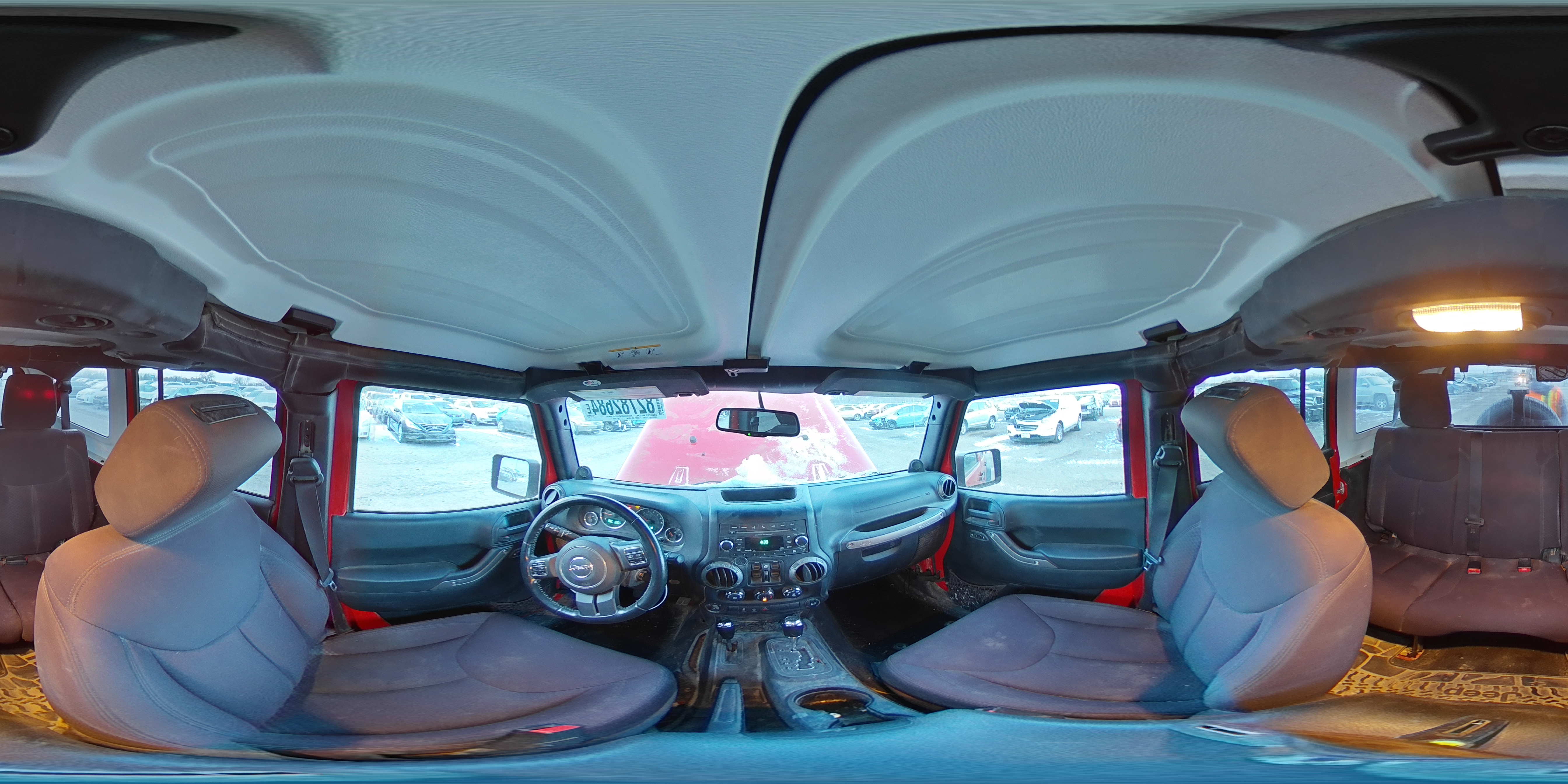 2014 Jeep Wrangler VIN 1C4BJWDG9EL133426 Copart auction photo, front end / rear end damage thumbnail 14